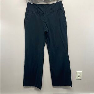 Mossimo Stretch Y2K Low Rise Wide Leg Black Trouser Pants 6